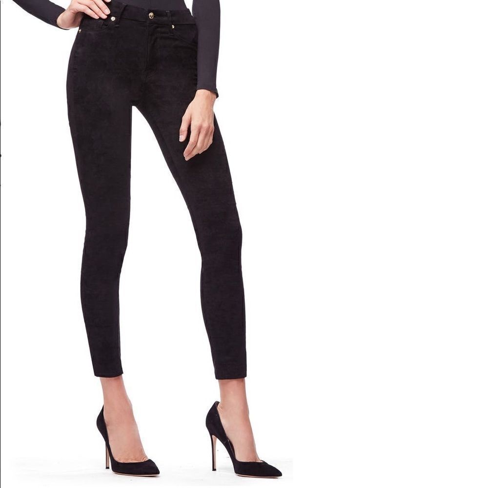 Good American Good Legs Faux Suede Pants